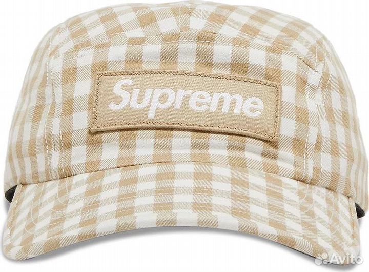 Supreme Gingham Camp Cap 
