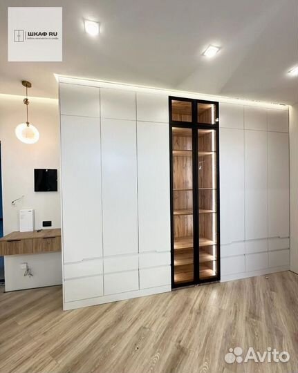 Шкаф распашной с фрезерованными фасадами