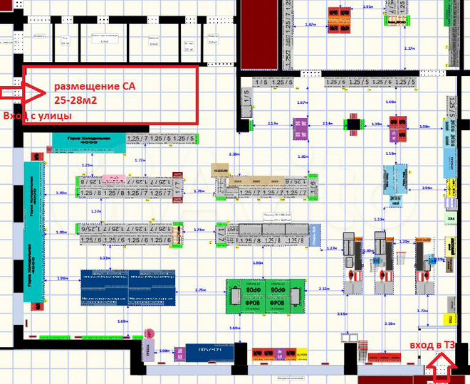 Торговая площадь, 25 м²