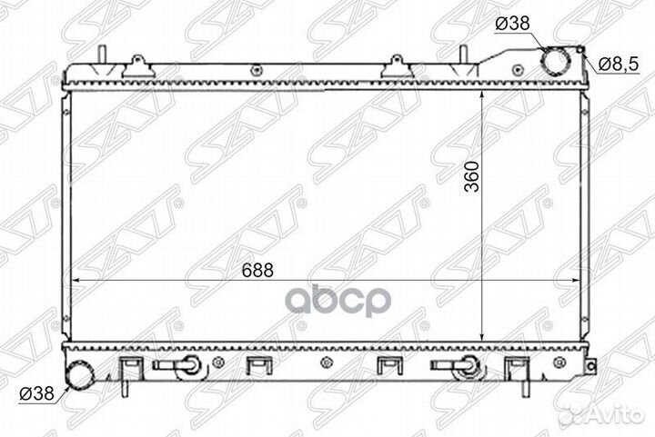 Радиатор Subaru Forester 02-08 / Impreza 00-07