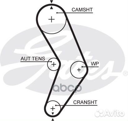 Ремень грм renault (96x17.3) 5662XS Gates