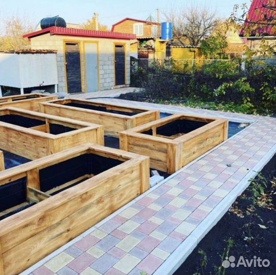 Деревянные грядки быстрое изготовление