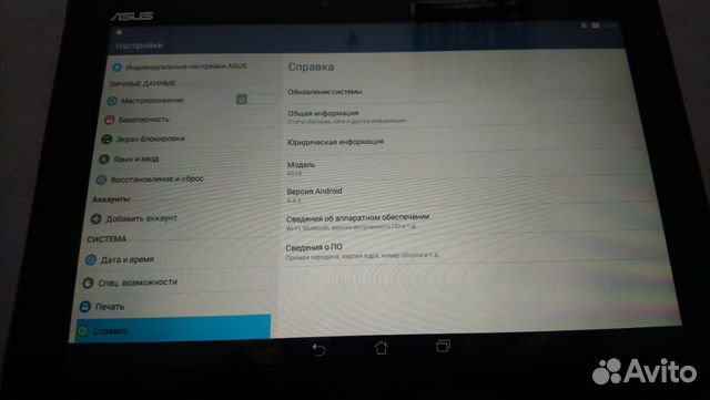 Планшет Азус Asus К018