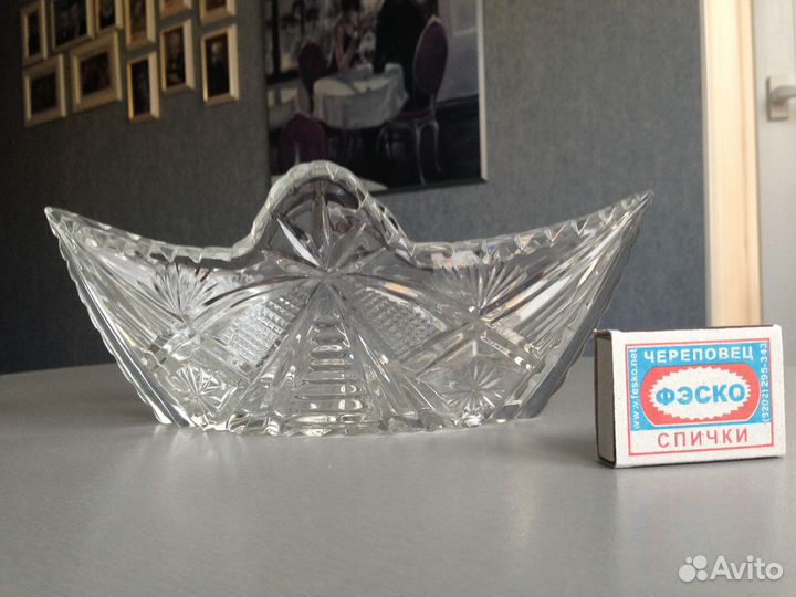 Хрустальная конфетница, салатница