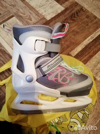 Коньки ледовые детские раздвижные 29-34размер
