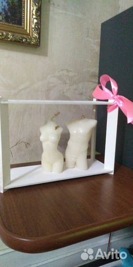 Свеча ручная работа, соевый воск