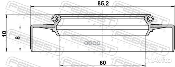 Сальник привода toyota land cruiser 100 98-07 зад