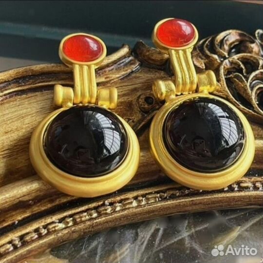 Стильные серьги Барокко Италия