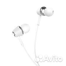 Наушники проводные вкладыши Hoco M70 белые