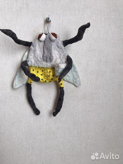 Ёлочная ватная игрушка Бляха Муха