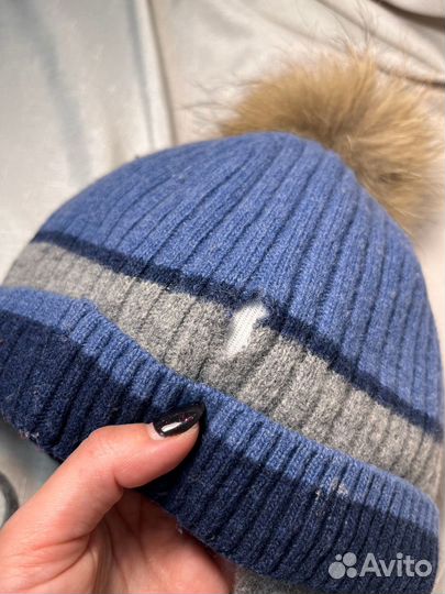 Шапка зимняя шерсть кашемир для мальчика 52-54