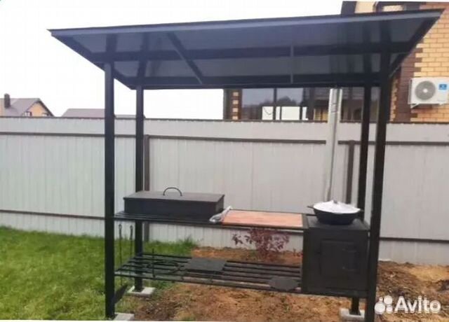 Мангал С печкой под казан