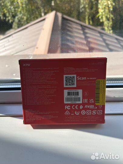 SSD диск XPG Gammix S5 256gb