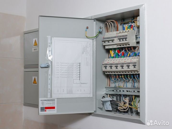 Бригада электромонтажников. Электрики