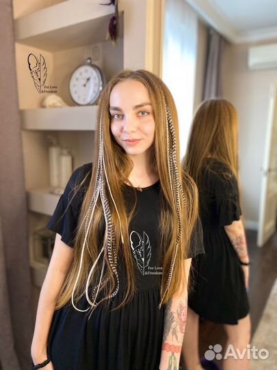 Перья в волосы, Нарастить перья