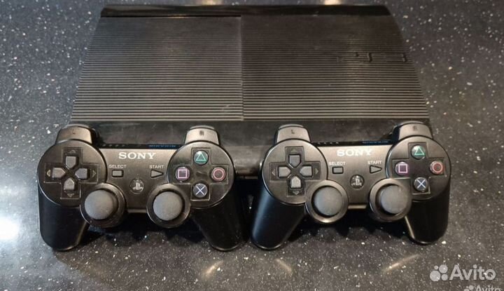 Sony PS3 super slim 500 gb 109 игр