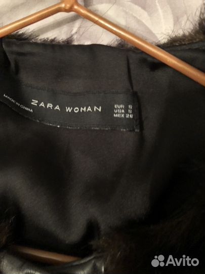 Пальто Zara искусственный мех