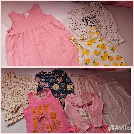 Огромный пакет вещей на девочку 86-92-98