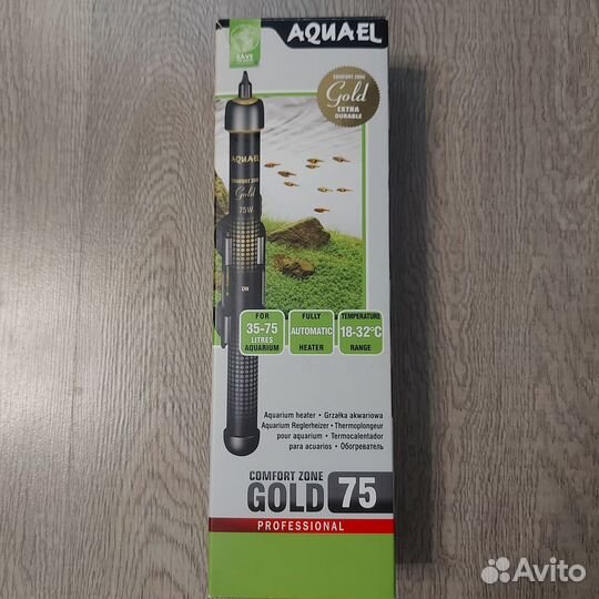 Нагреватель для аквариума Aquael Gold 75w