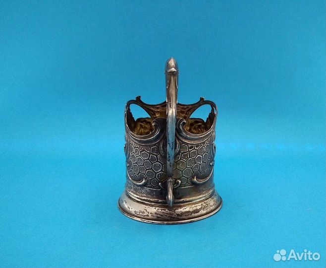 Подстаканник, Слоны, серебро 875 пробы