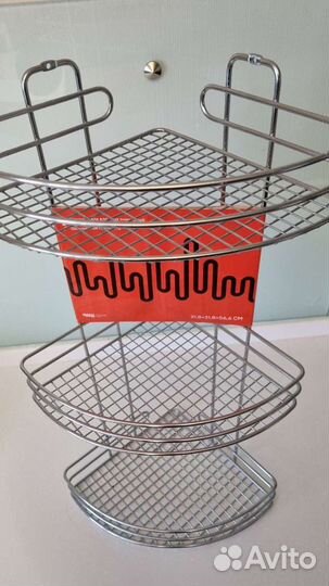 Угловая полка для ванной