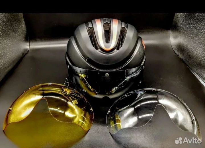 Визор, стекло защитное на магните для велошлема