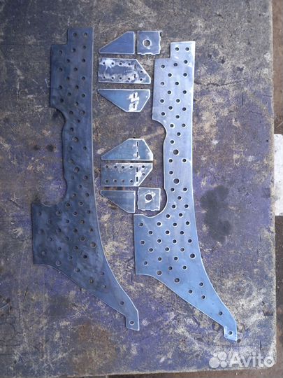 Усилители передних лонжеронов нива 3 мм и 4 мм