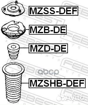 Опора переднего амортизатора mazda 2 DE 2007- m