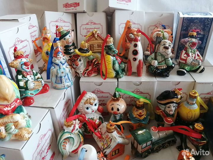 Игрушки новогодние. Фарфор