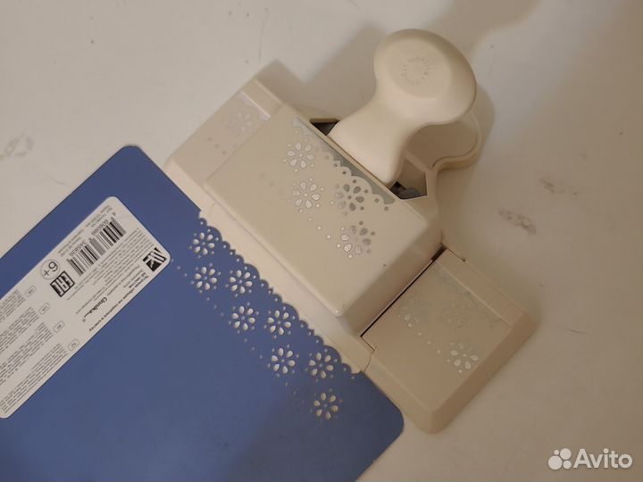 Фигурный дырокол новогодний снежинки, цветочки