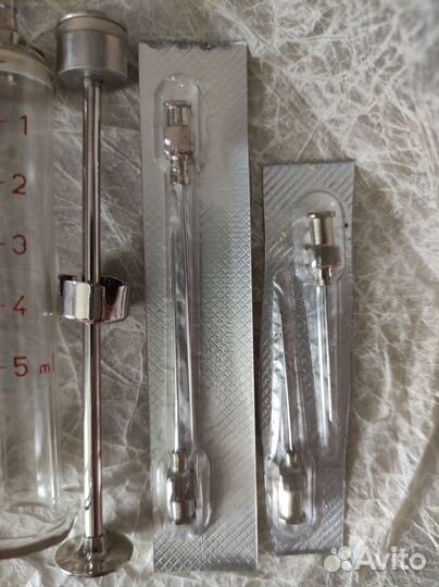 Шприцы стеклянные СССР