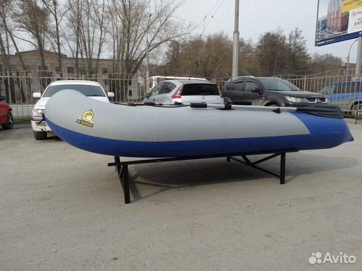 Лодка пвх Тритон 325 sport (P) серо-синий