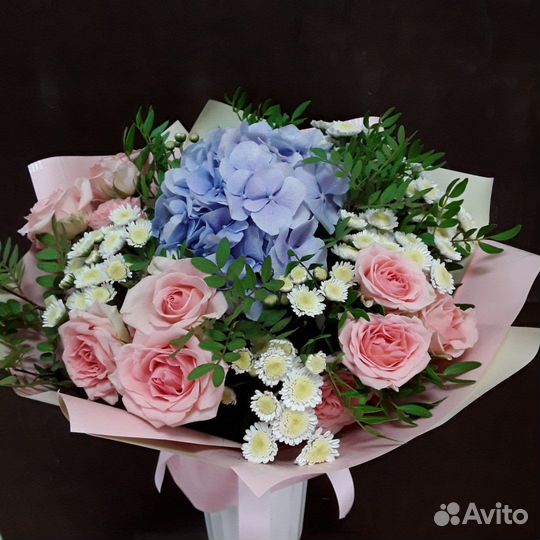 Букет цветов гортензия/ композиция с гортензией