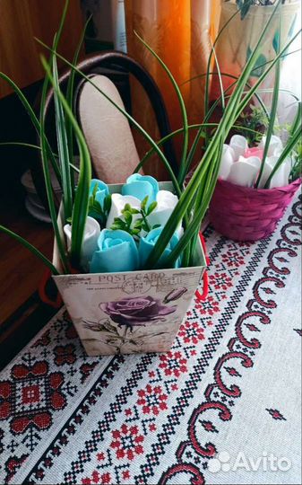 Букет из мыльных роз