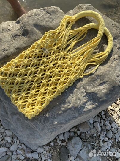 Cумка авоська макраме/Плетеная сумка сетка