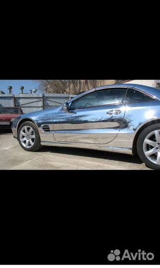 Автовинил плёнка хром зеркальный серебро