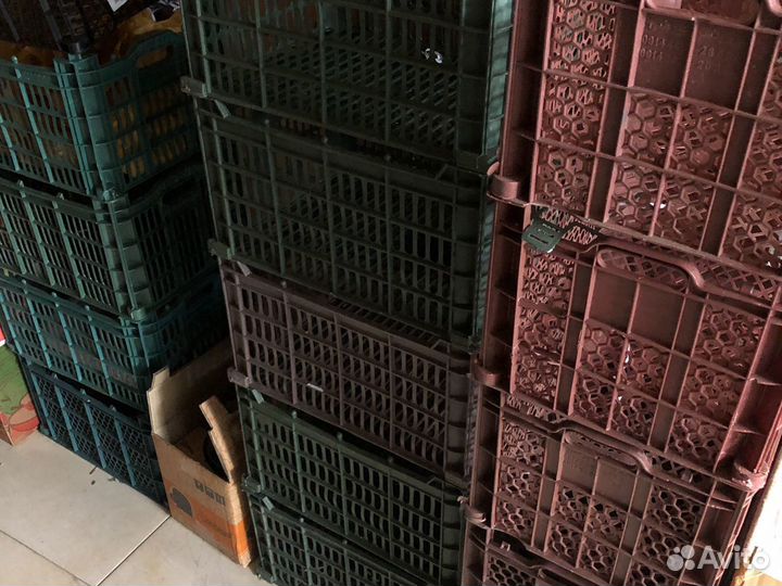 Банановые и пластмассовые ящики