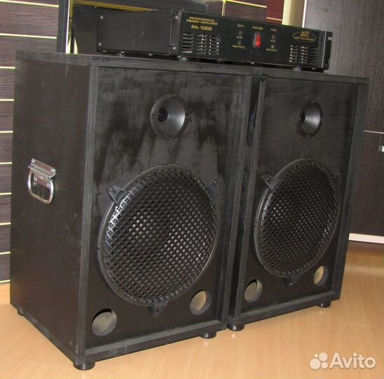 Колонки Pro-Music 1083Вт 2шт F12L64\8Ом+Amplirier