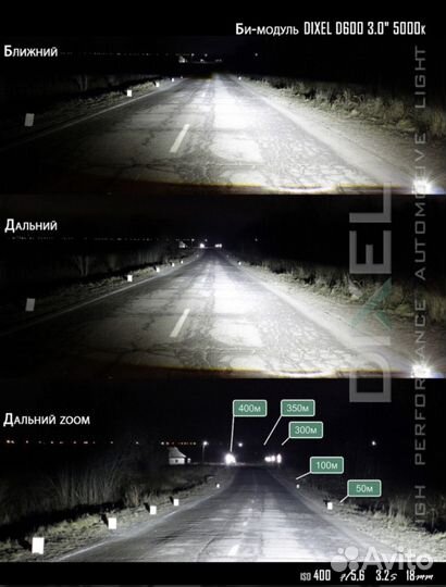 Светодиодный би-модуль dixel BI-LED D600
