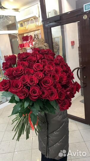 Роза эквадор 100см доставка волгоград волжский