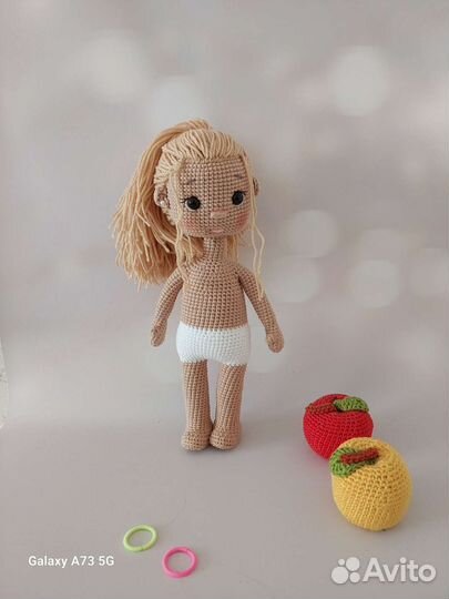 Кукла вязаная ручной работы Ариша