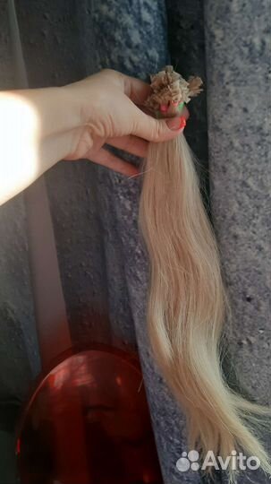 Волосы для наращивания 45+ см славянка премиум