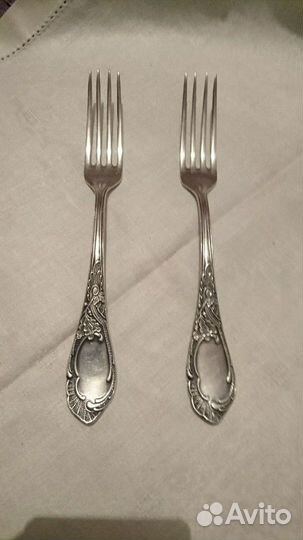 Мельхиоровые столовые приборы 