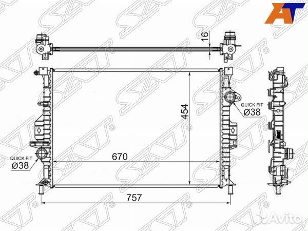 Радиатор volvo S60