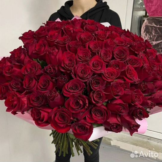 Букет из 51 101 розы эквадор
