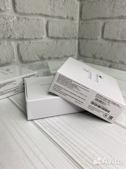 Беспроводные наушники airpods 2+чехол