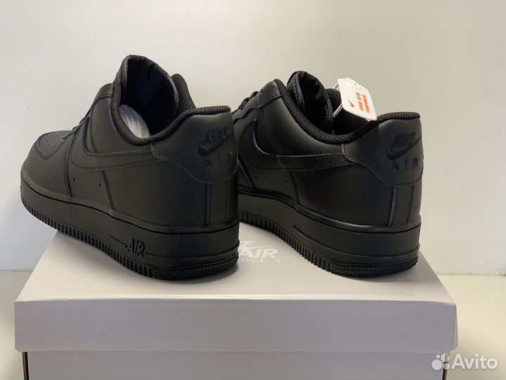 Кроссовки Nike air force 1 черные (с 41 по 46)