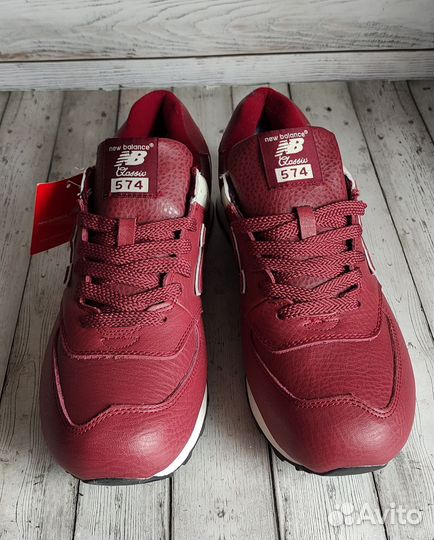 Кроссовки мужские кожаные на меху NEW balance 574