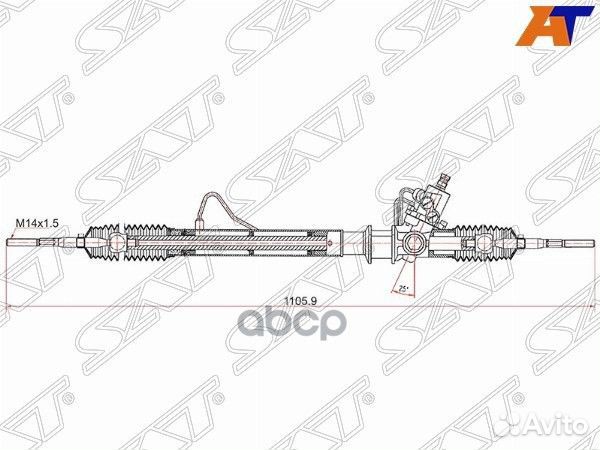Рейка рулевая suzuki grand vitara 98-05 LHD ST