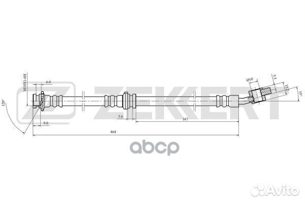 Шланг тормозной передний правый Nissan Almera